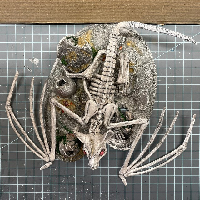 Handpainted Dragon Bone Diorama with Removable Base