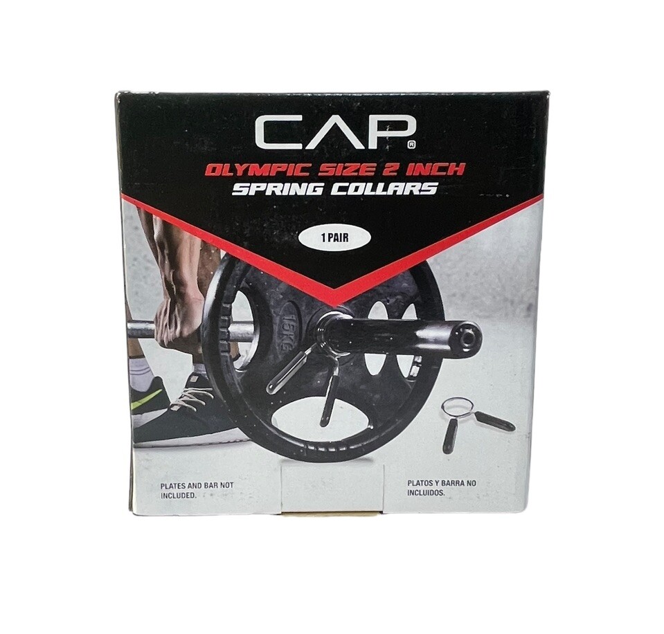 CAP Olympic Size 2 Inch Spring Collars 1 Pair NEW
