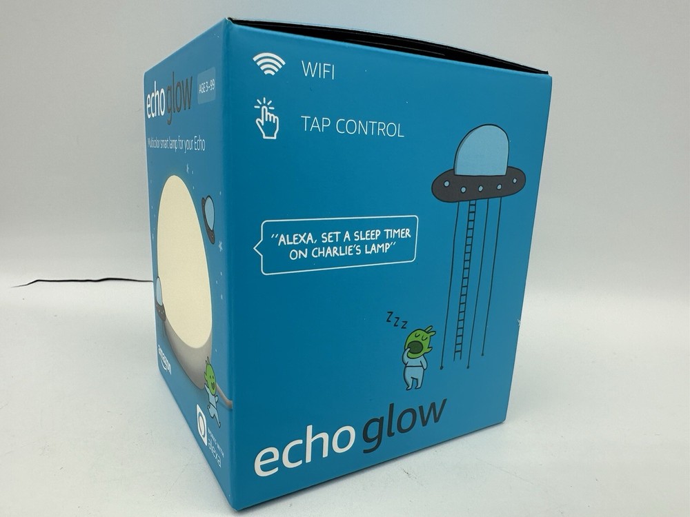 Amazon Echo Glow, Color Changing Smart Lamp - Requires Compatible Alexa Device