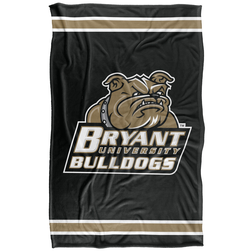 Bryant University Primary Logo Stripes Silky Touch Super Soft Throw Blanket
