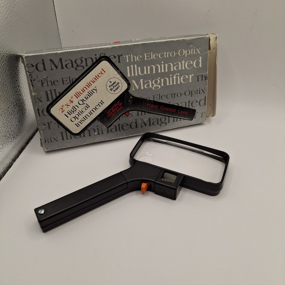 Electro-Optix Inc 2"×4" Illuminated High Quality Optical Instrument Magnifier