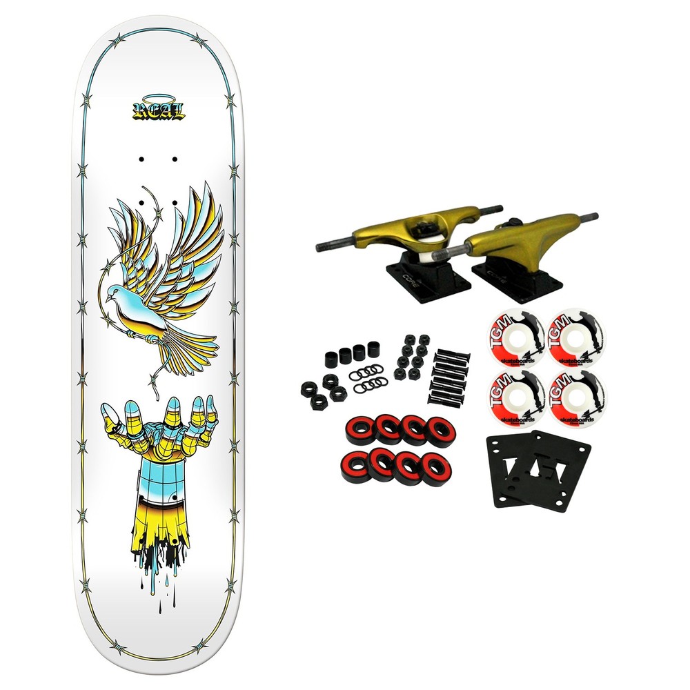 Real Skateboard Complete Team Syntheric Peace 8.25" x 32"