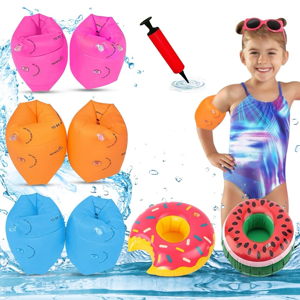 Kids Stuff Swim Arm Bands (2 Sets With Two Donuts) ￼