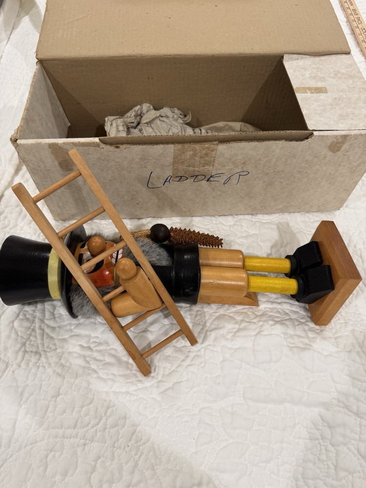 Steinbach (likely) Chimney Sweep Ladder Nutcracker 14.5 in Please Read