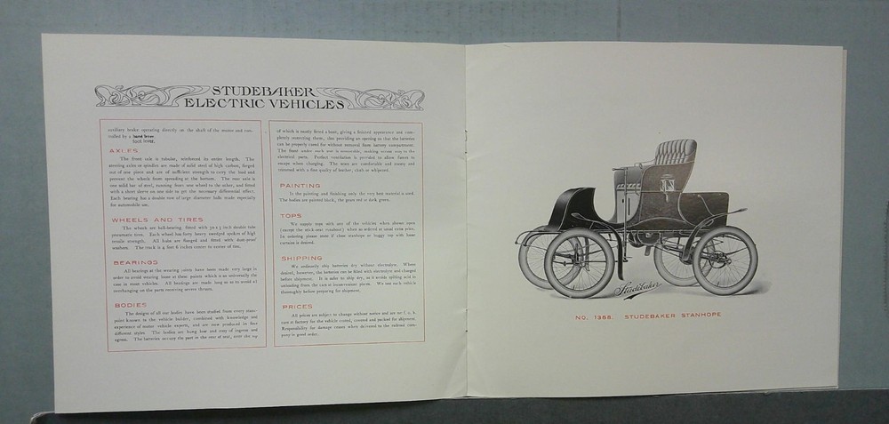 1902 Studebaker Sales Catalog (Reprint)