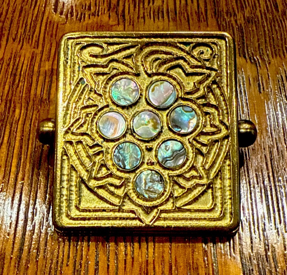 Antique Tiffany Studios Abalone Pattern 10 Piece Desk Set Collection: Perfection