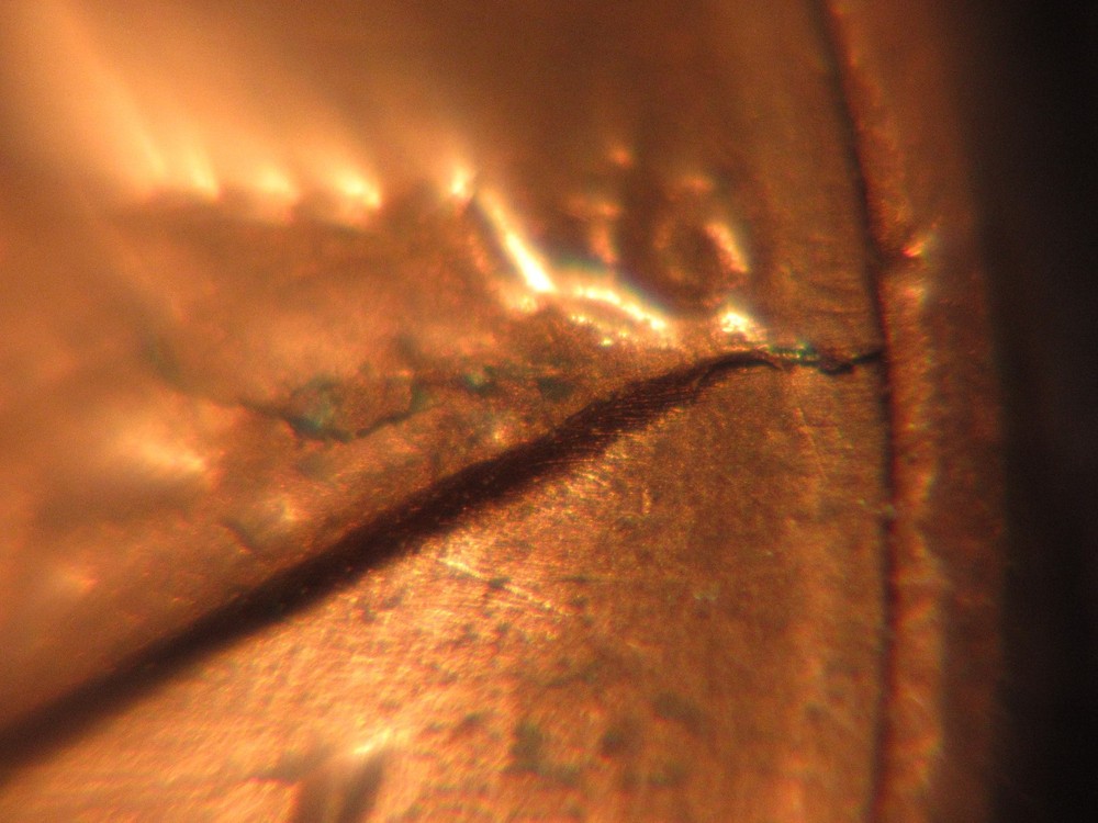 1984 P Lincoln Penny with Reverse Die Crack Error