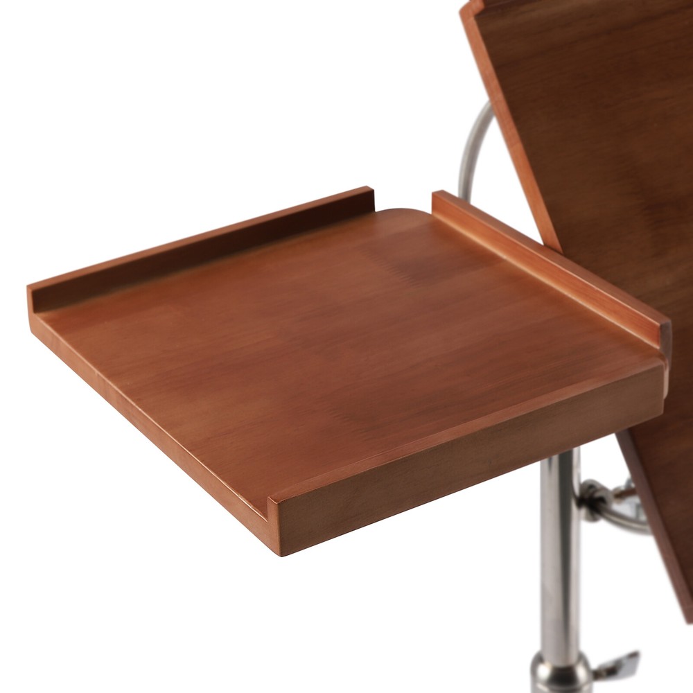 Angle Height Adjustable Rolling Laptop Desk Sofa Bed Tray Notebook Table Stand