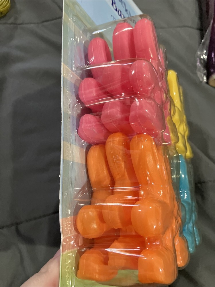 Stacking BUNNY Plastic STACKABLES 12 Interlocking Pieces Sealed New Easter Toy