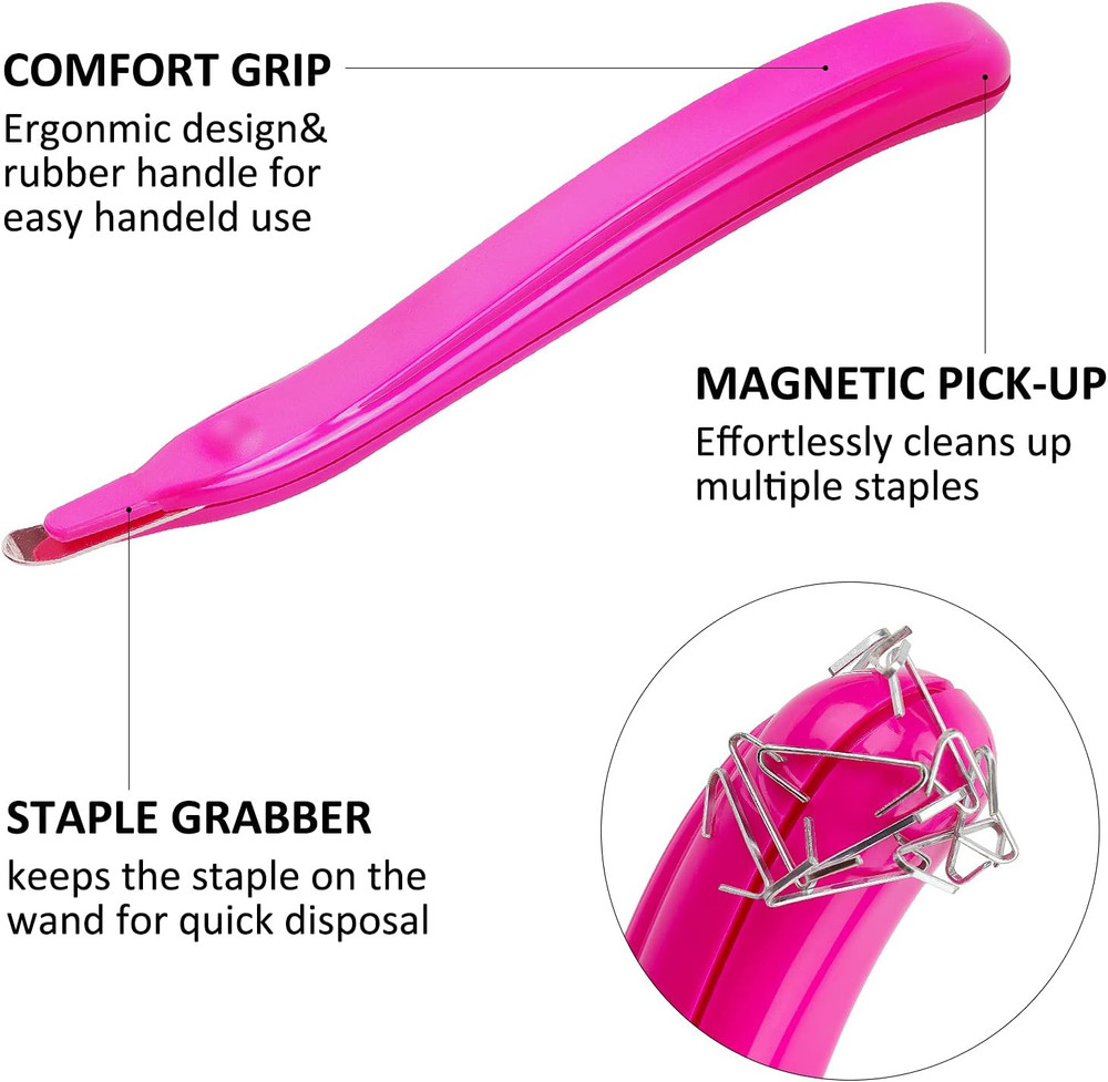 3 PCS Professional Magnetic Staple Remover Puller Staples Remover Staple Removal