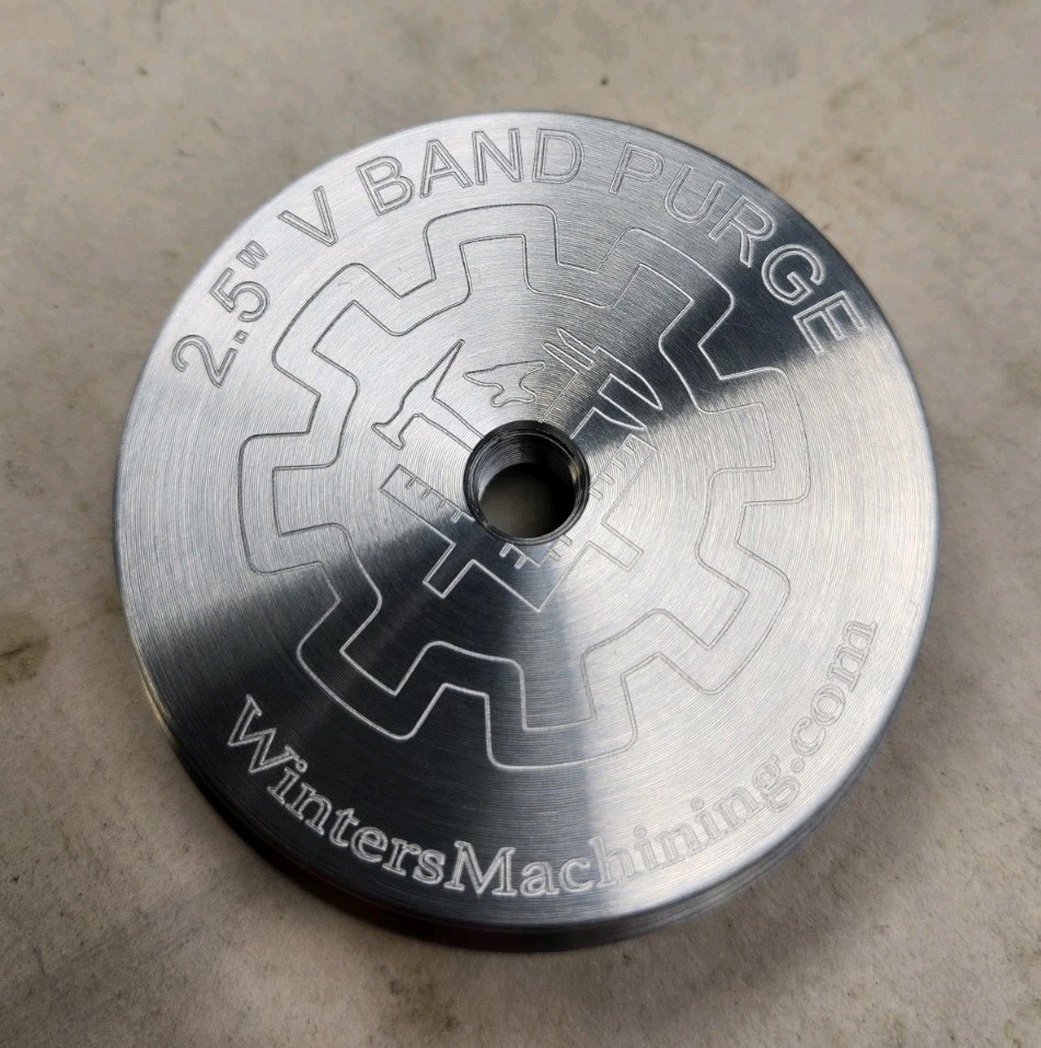 2.5" V BAND BACK PURGE BLOCK