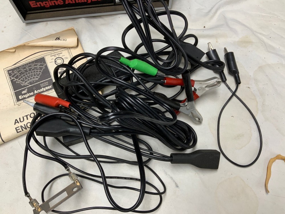 Sears Solid State Electronic Engine Analyzer Model 161.214230 w/ Accessories