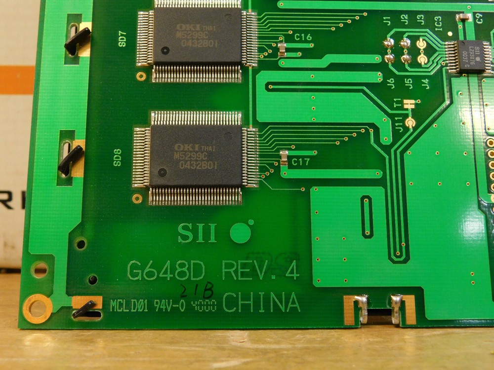 SII G648D Rev 04 Screen Display CSQ