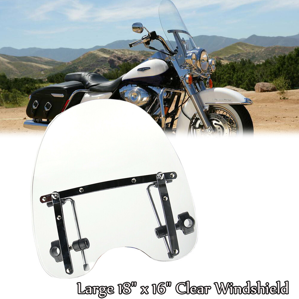 Motorcycle Windshield Wind Screen Hardware Universal 7/8''&1'' For Honda Yamaha