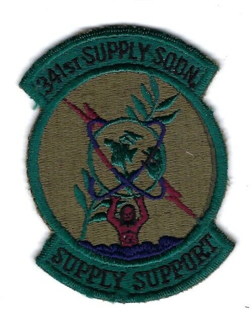 PATCH USAF 341st SUPPLY SQ    MALMSTROM  AFB           B11-4