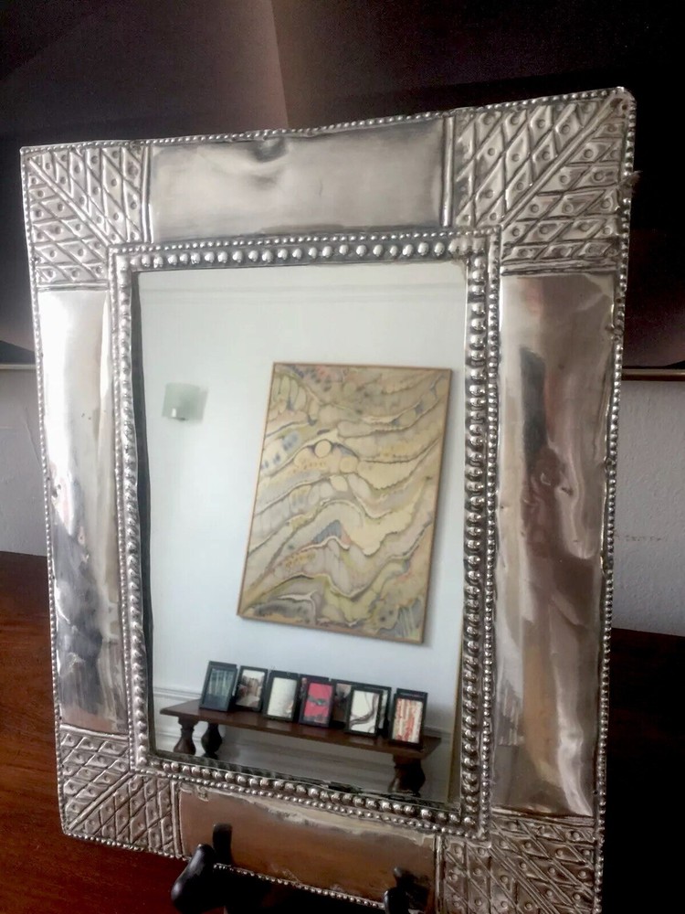Antique Sterling Silver Mirror - Mexican