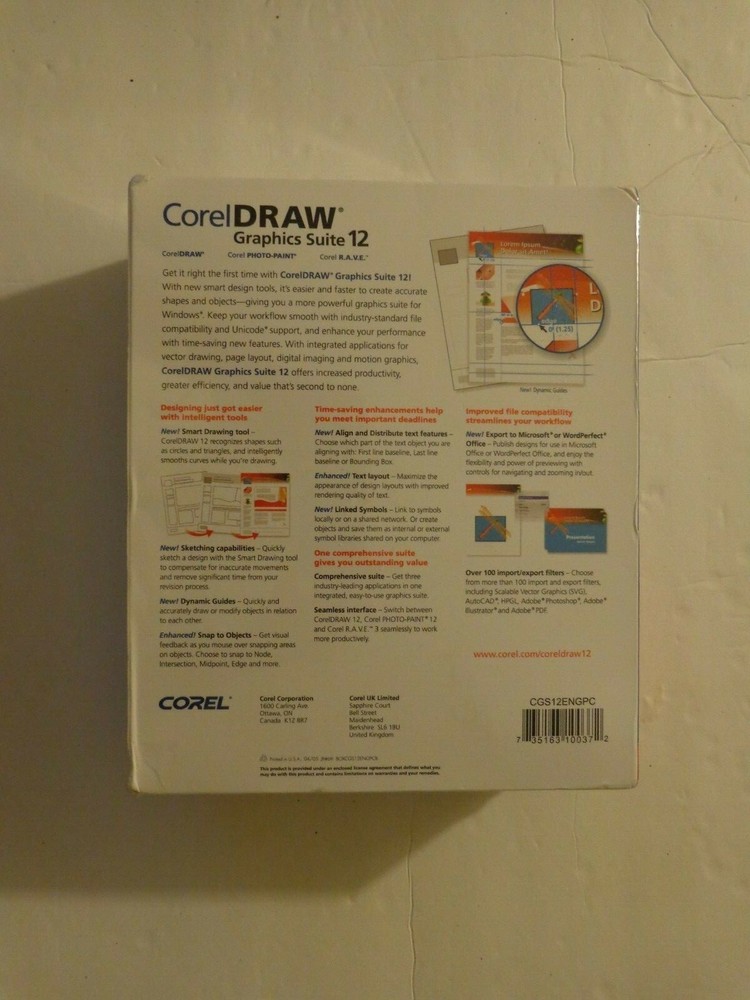 Corel Coreldraw Graphics Suite 12 For Windows