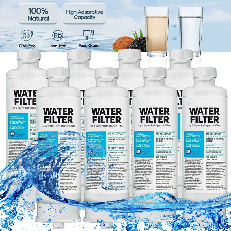 8-1Pieces DA97-17376B Replacement for Samsung Refrigerator Water Ice Filter NEW