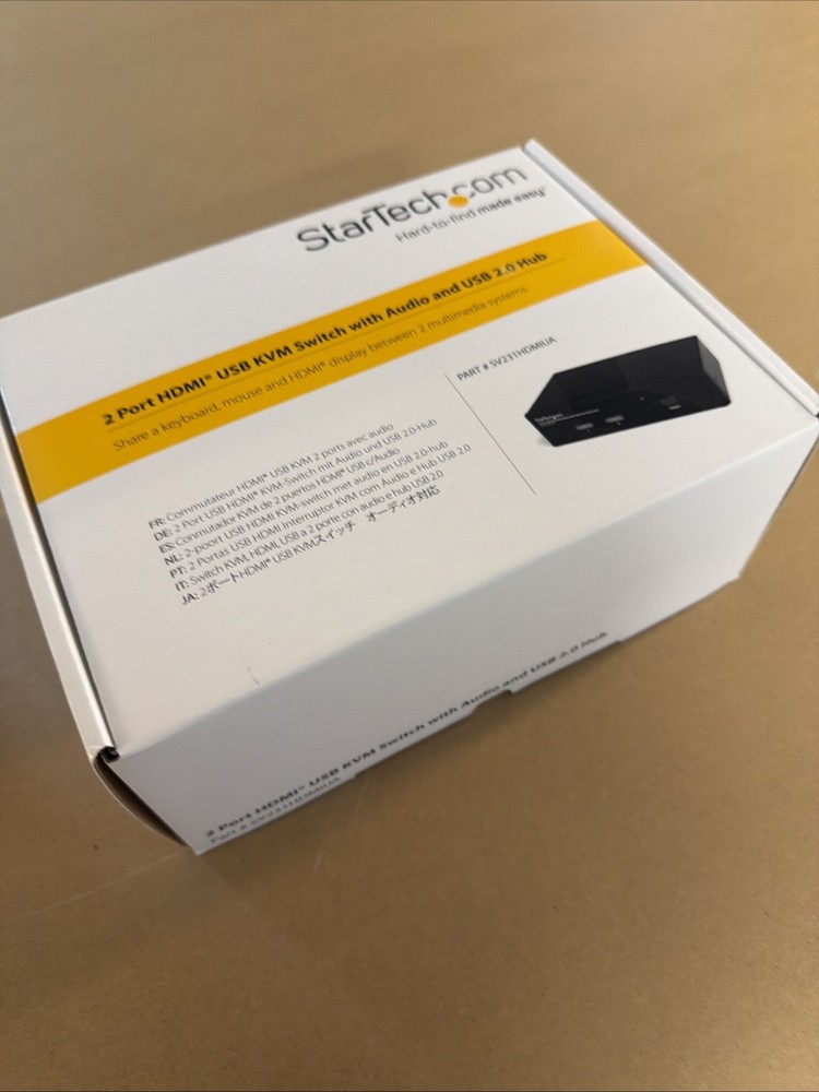 StarTech.com (SV231HDMIUA) 2-Ports External KVM / audio / USB switch