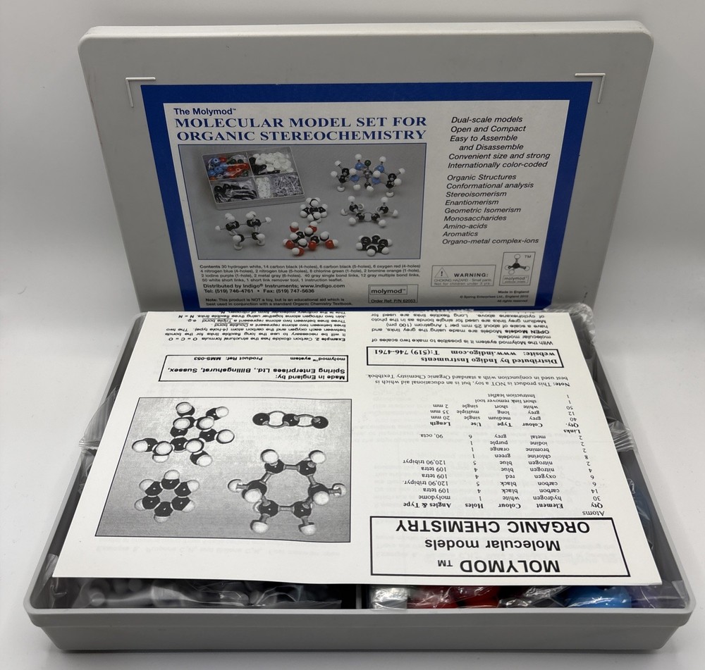 Molecular Model Set For Organic Stereochemistry New Never Used