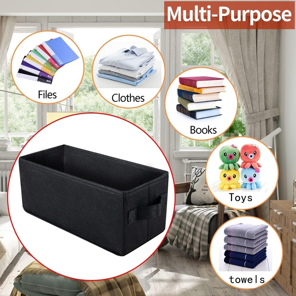 UENTIP CD Storage Boxes - Pack of 4 Case - 4pack-black, black