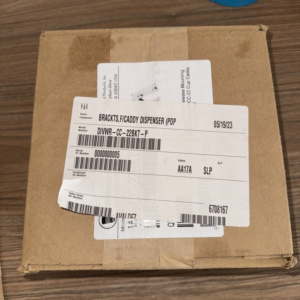 DispenseRite Optional QuickRelease Bracket Kit For WRCC22 Cup Caddy