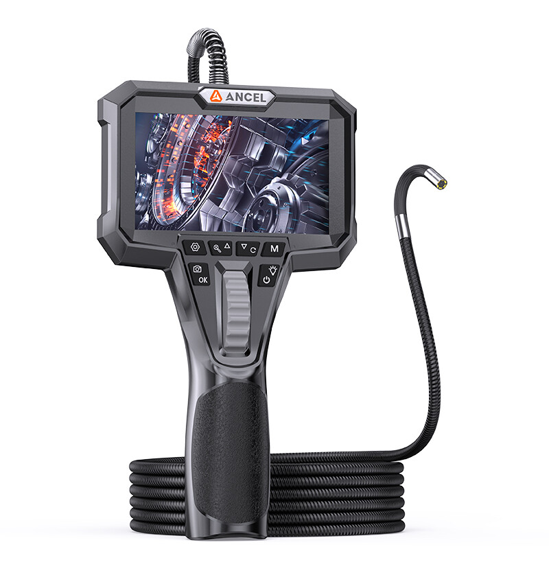 ANCEL AN301 Articulating Snake Camera 6 2mm Borescope with Continuous Recording