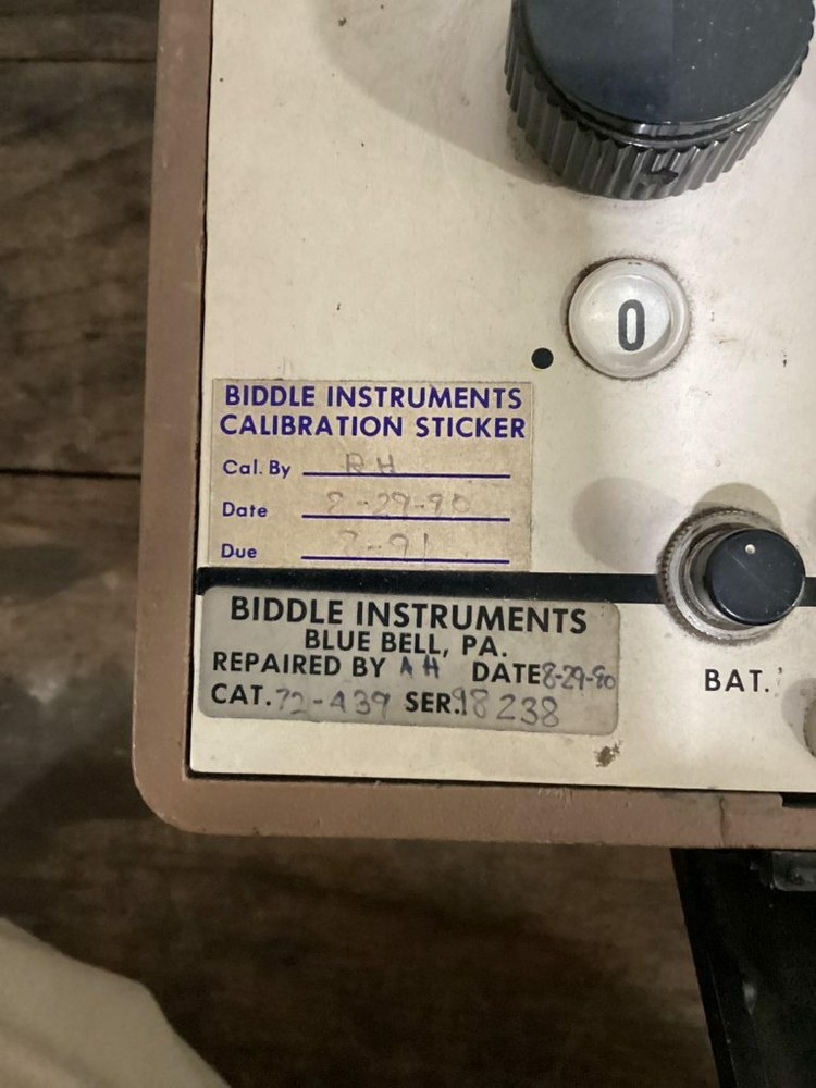 Biddle Instruments; 72-439 Direct Circuit Kelvin Bridge