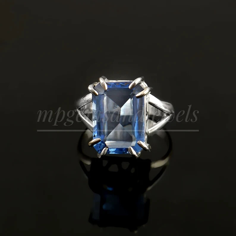 Tanzanite Ring 925 Sterling Silver Band& Statement Ring Handmade Ring All Size