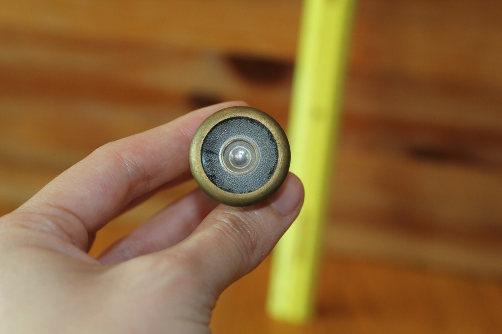 Brass Lens Vintage peep Hole microscope camera antique