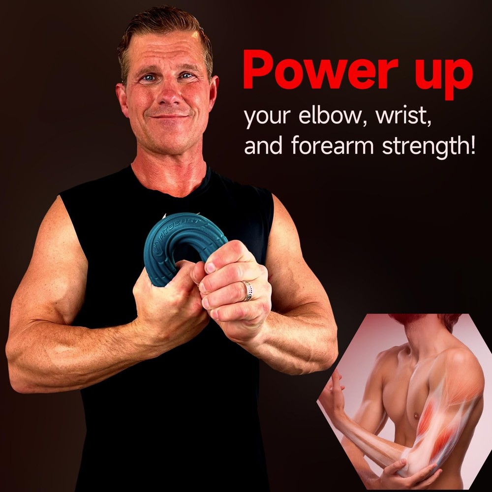 Hand Exerciser Bars for Physical Therapy - Relieves Tendonitis Pain & Improve...