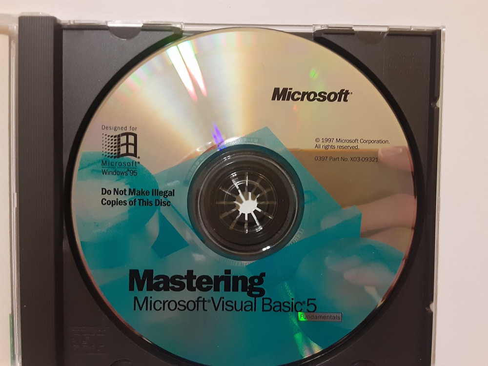 Microsoft Visual Basic 5.0 Cd Rare With Cd Key Software PC