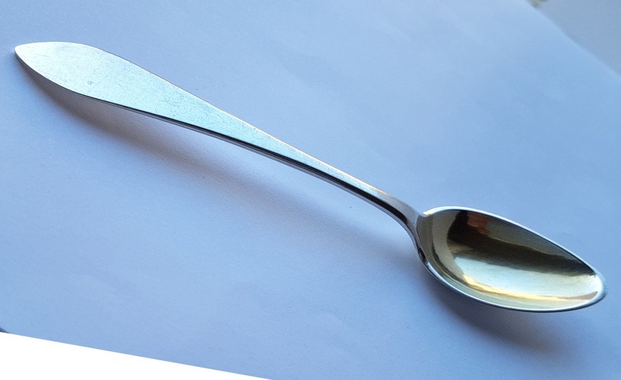 1. By 2. Teaspoon / - / Spoon, Silver, Um 1850 K312