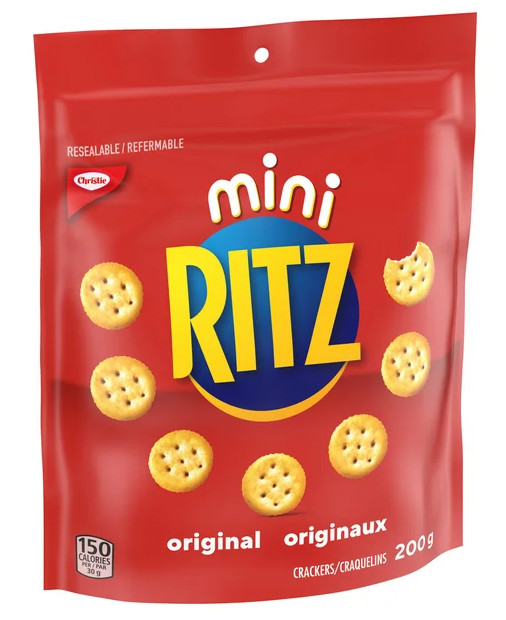 Ritz Mini Original Crackers Pouch 200g (3 Pack)