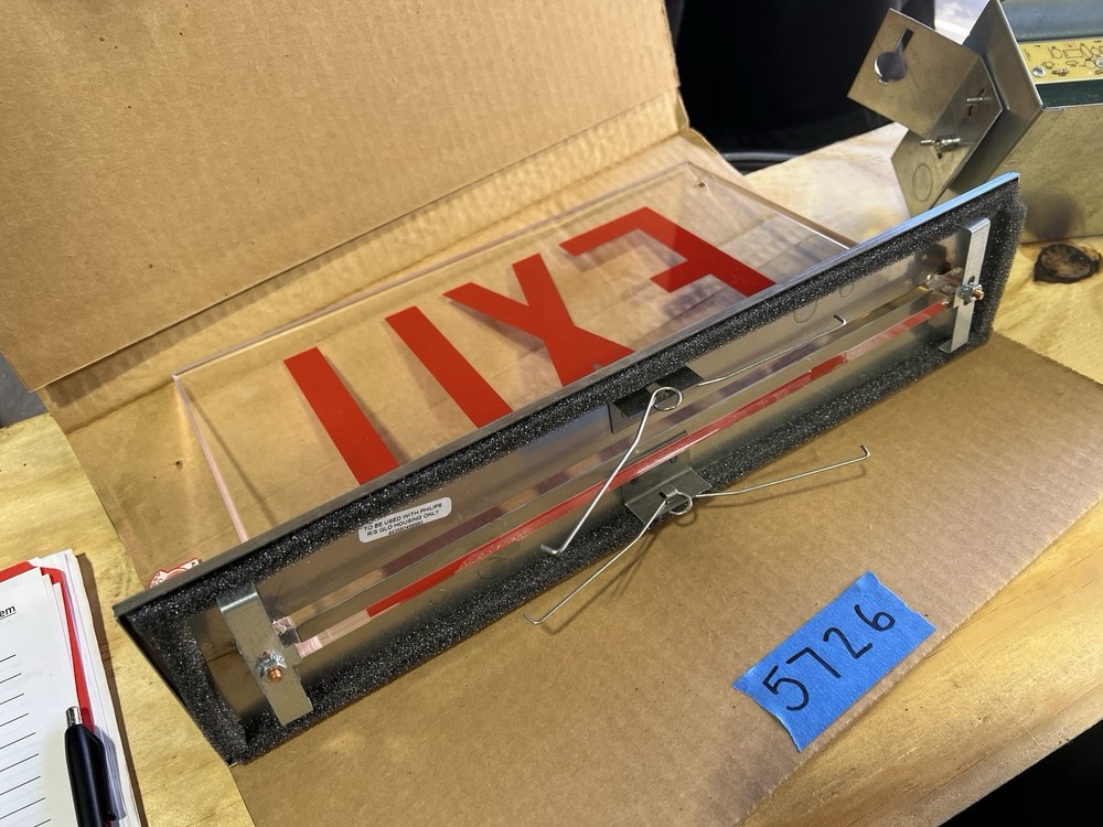 Philips Emergency Exit OLED Sign Light Fixture PG1RCSS Chloride