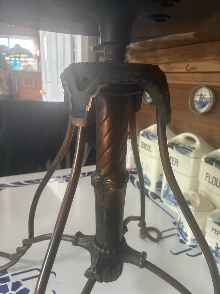 Antique Twisted Leg Piano Stool
