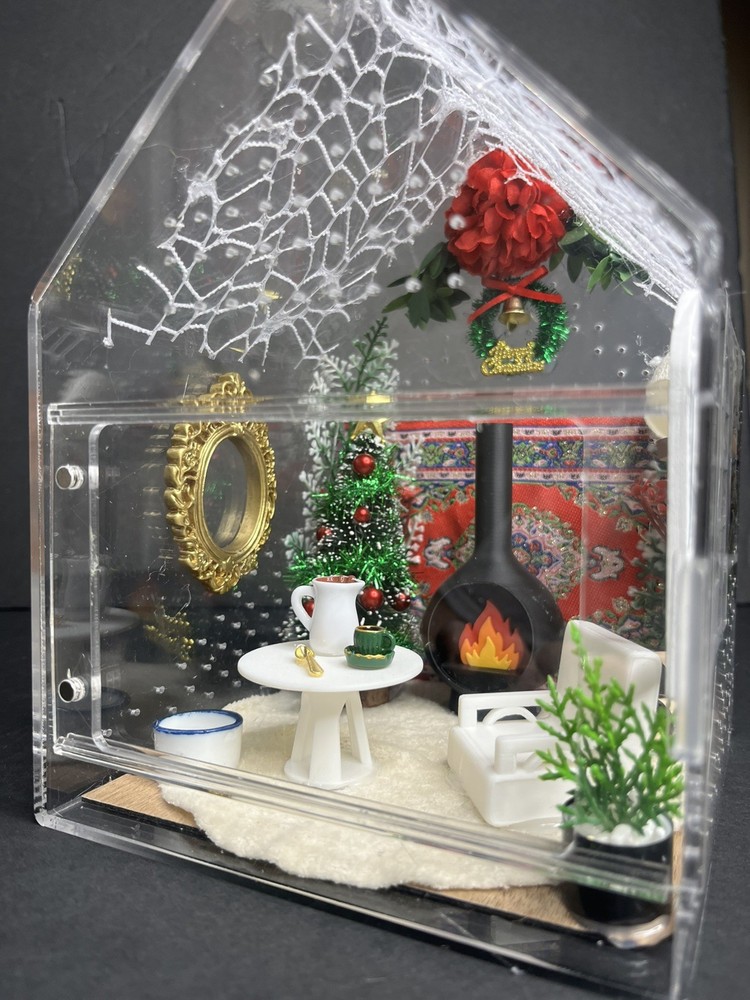 Christmas house jumping spider enclosure