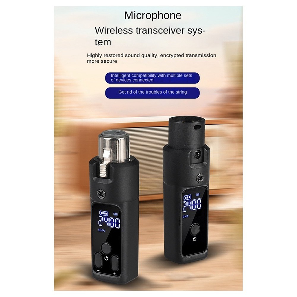 2.4G XLR Adapter System Microphone Transmitter Receiver Suitable for1192