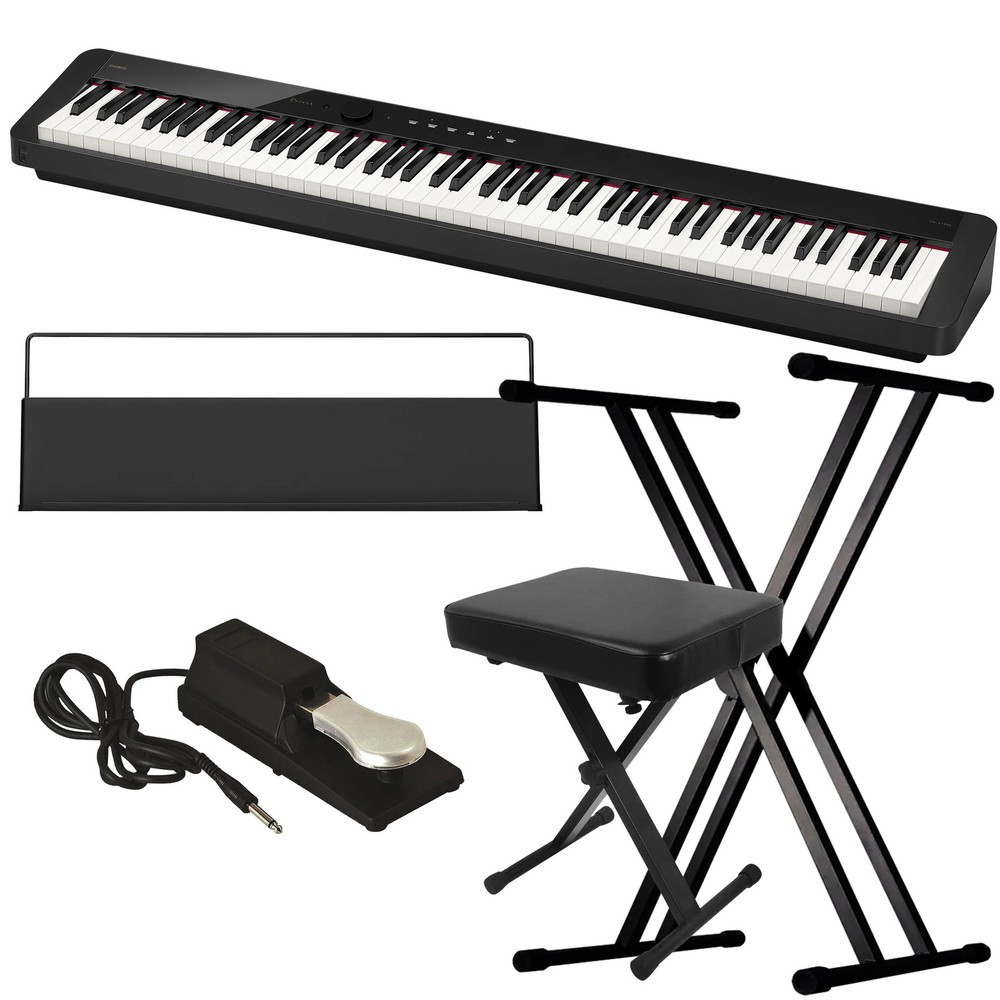 Casio Privia PX-S1100 Digital Piano - Black KEY ESSENTIALS BUNDLE