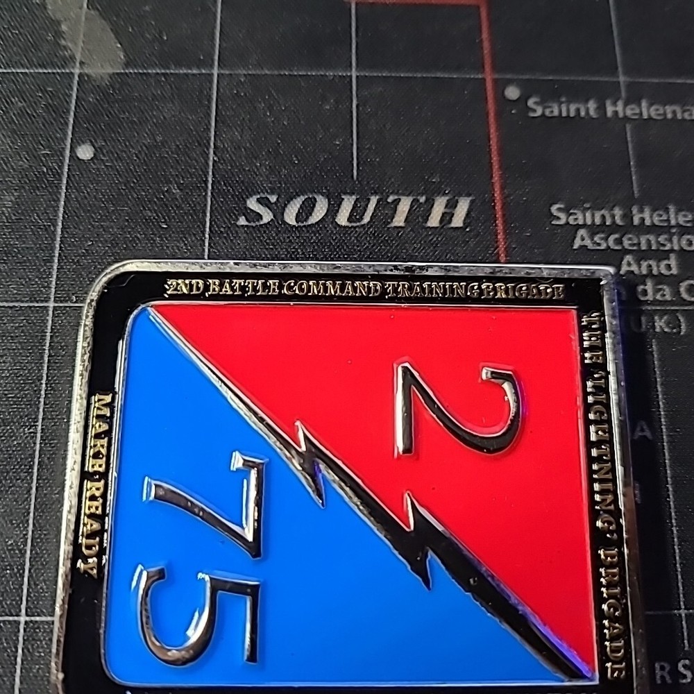 2nd Brigade 75th Battle Command Training Division Lightning Challenge Coin