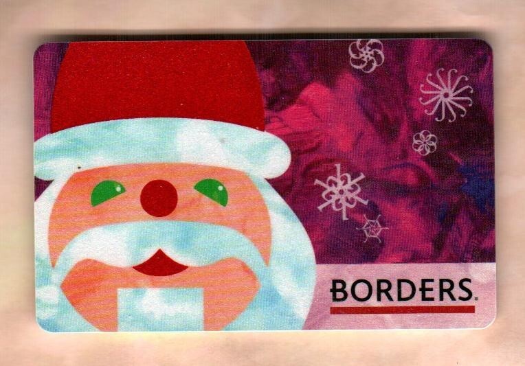 BORDERS Santa Claus ( 2006 ) Gift Card ( $0 )