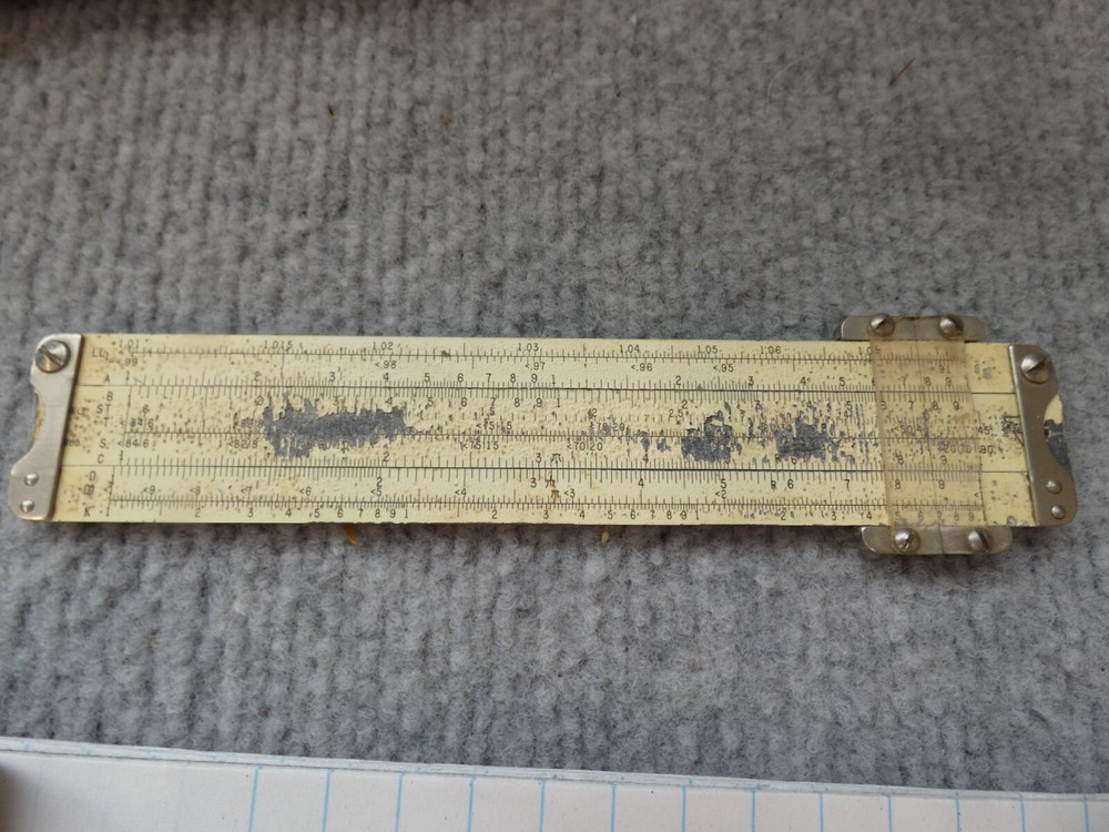 VINTAGE PICKEL SLIDE RULE SCALE MODEL 600