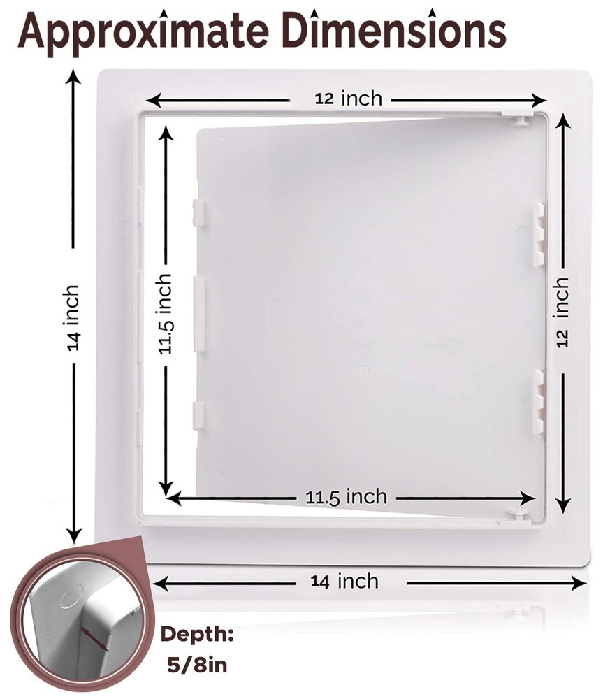 Morvat 12x12 Access Panel with Hinged Door for Drywall & Ceiling