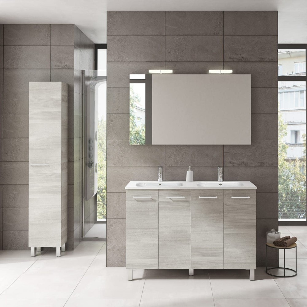 WS Bath Collections Logic 120 Logic Vanities 48" Double Vanity - White