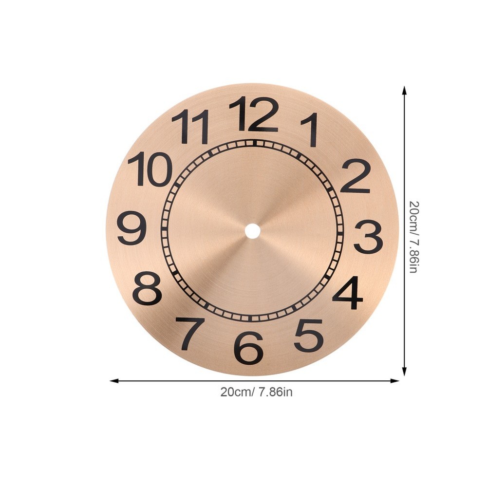 Wall Clock Face, Arabic Numeral Wall Clock Dial, Aluminum Round Dial Panel