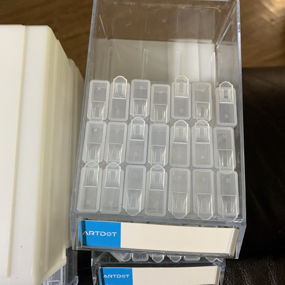 Art Dot Stackable Organizer 64 Containers Diamond Painting