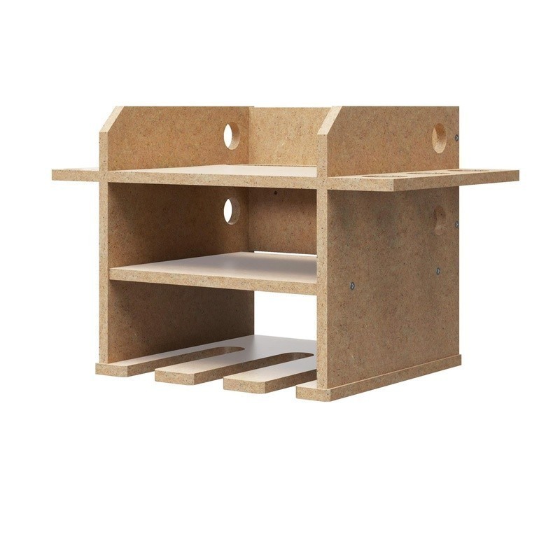 Wall-Mounted Tool Storage Organizer Drills Hammers Cords Saws & Bits Dock New