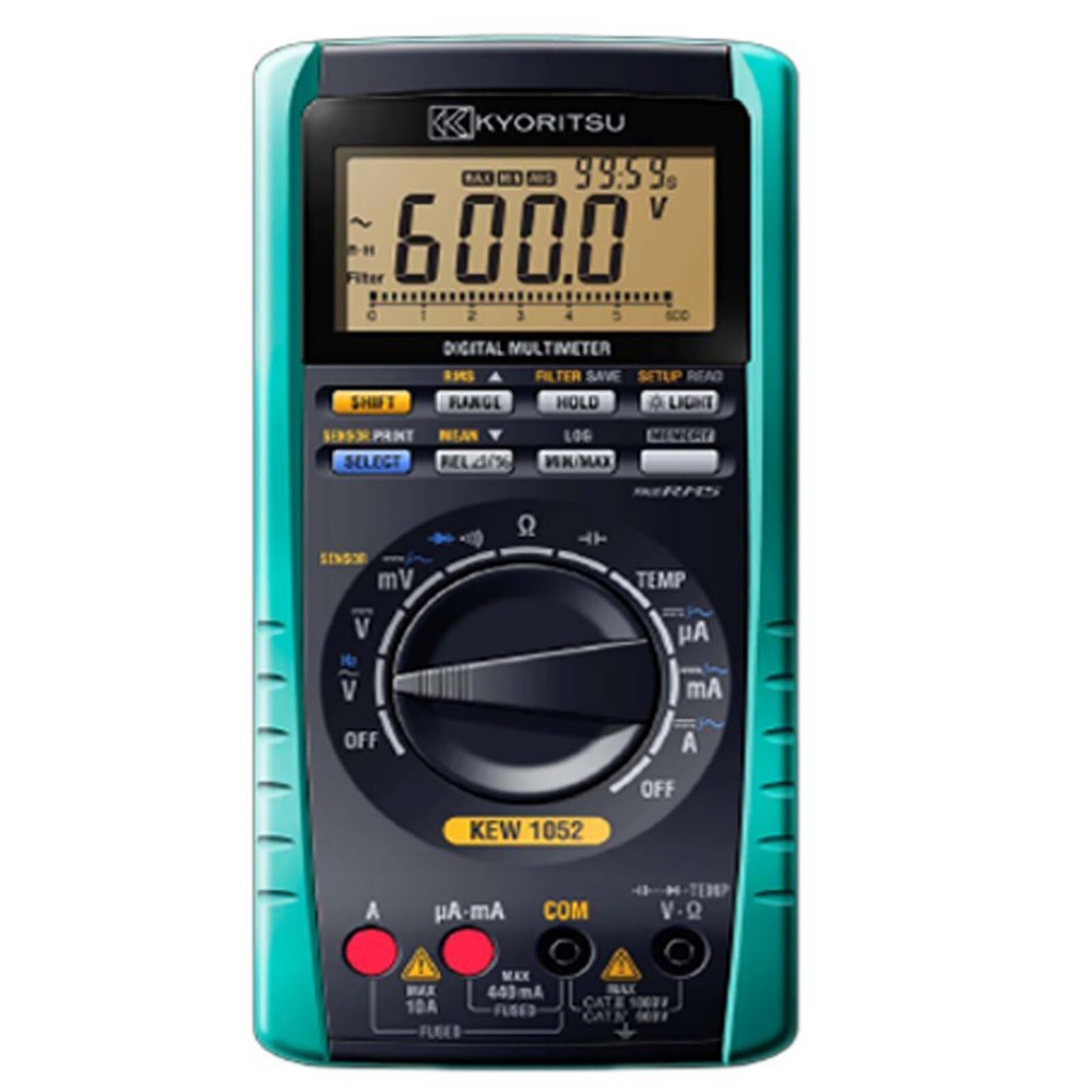 Kyoritsu 1052 Digital Multimeter 6000 counts/True-RMS / data internal memory✦Kd