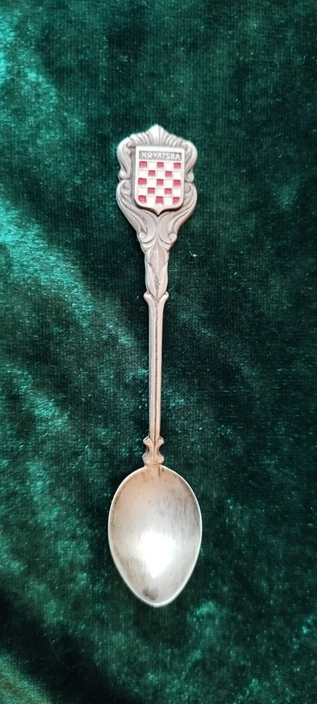 Croatia patriotic SILVER SPOON .800