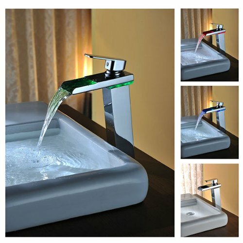 Cascada Veneto LED Waterfall Vessel Faucet